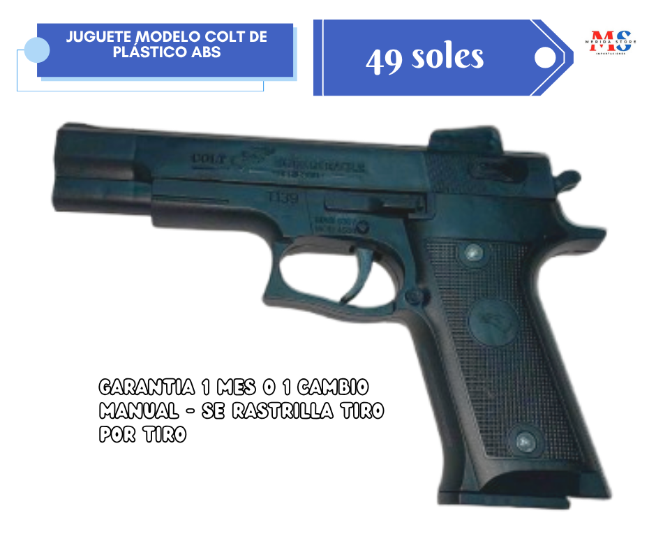 Juguete de Airsoft con resorte modelo Colt