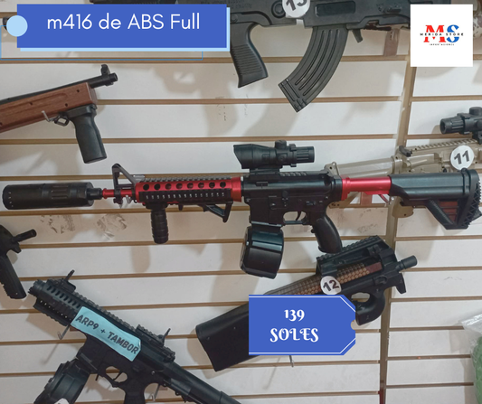 Juguete de hidrogel modelo M416 de ABS con tambor