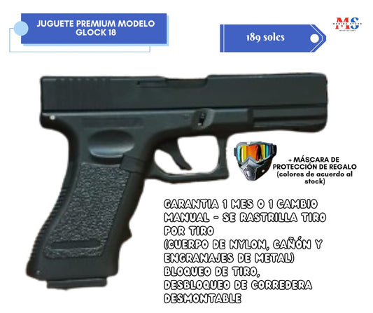 Juguete de Airsoft con resorte modelo GLOCK