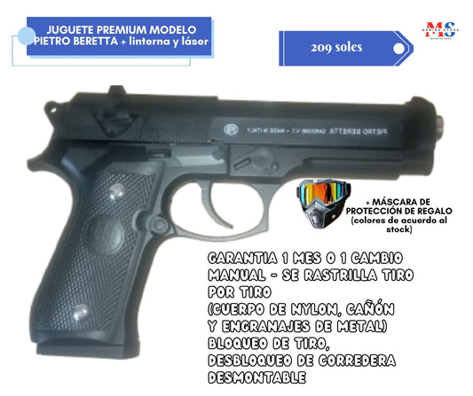 Juguete de Airsoft con resorte modelo PIETRO BERETTA
