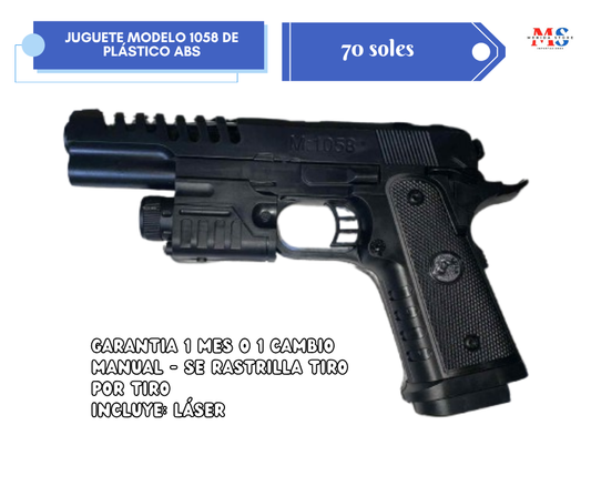 Juguete de Airsoft con resorte modelo COLT 1058