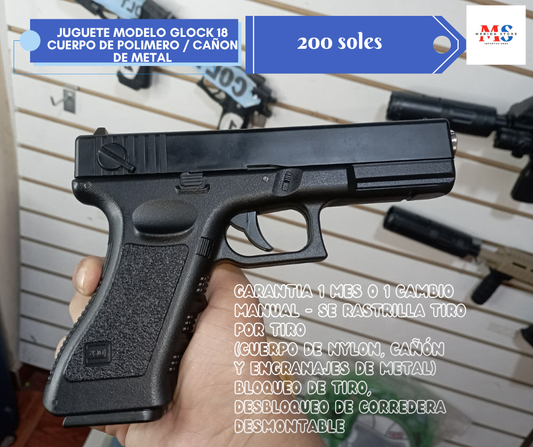 Juguete de Airsoft con resorte modelo GLOCK
